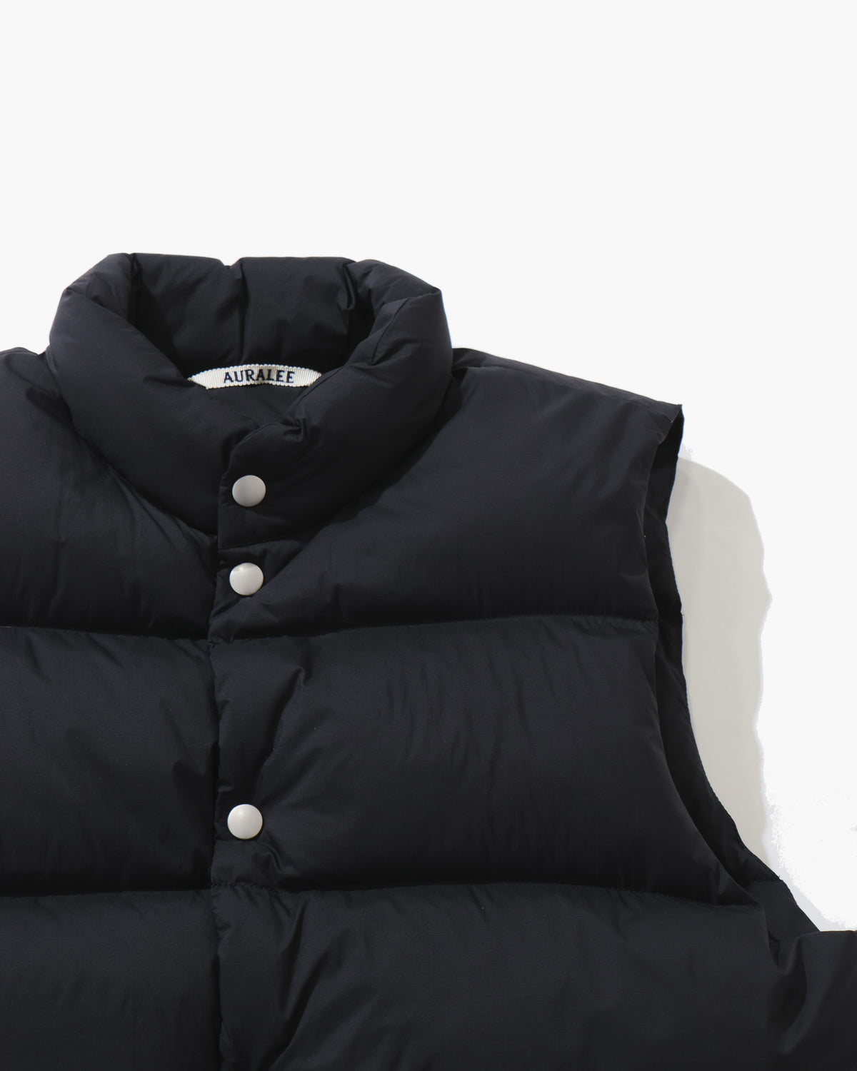 SUPER LIGHT NYLON RIPSTOP DOWN VEST BLACK
