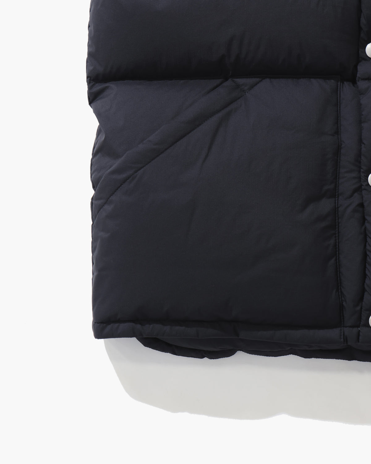 SUPER LIGHT NYLON RIPSTOP DOWN VEST BLACK