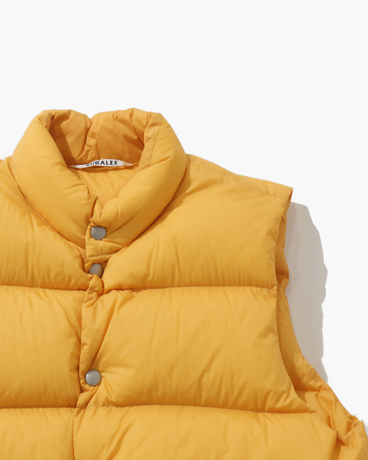 SUPER LIGHT NYLON RIPSTOP DOWN VEST LIGHT ORANGE