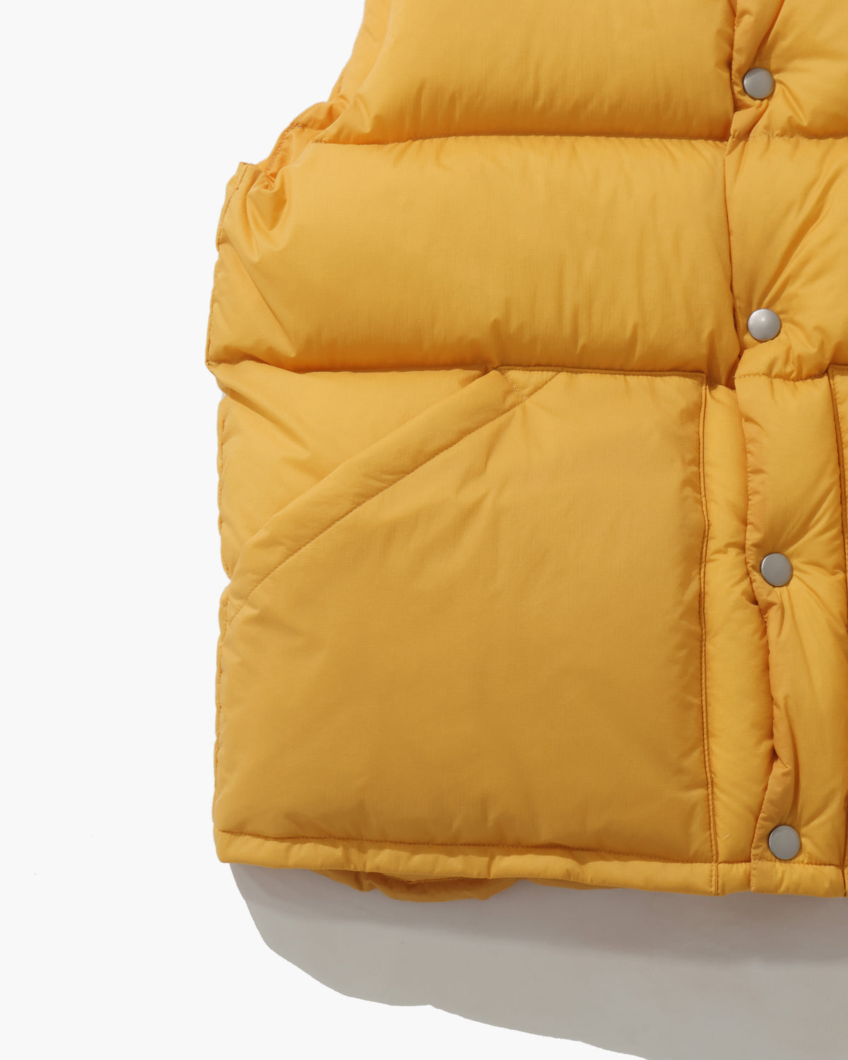 SUPER LIGHT NYLON RIPSTOP DOWN VEST LIGHT ORANGE