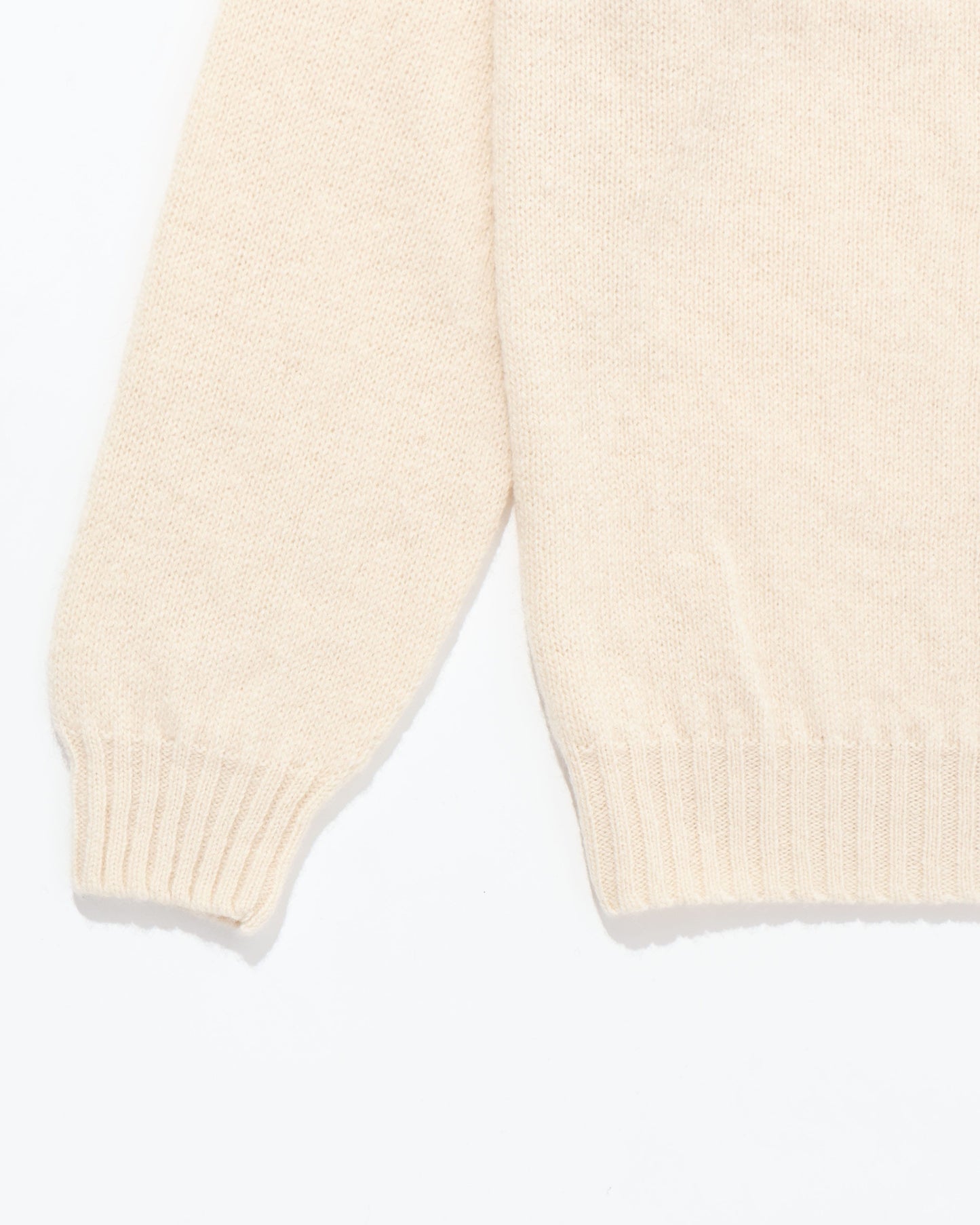 Shetland Crew Neck -CREAM-