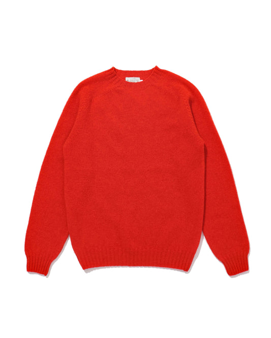 Shetland Crew Neck -SCARLET-