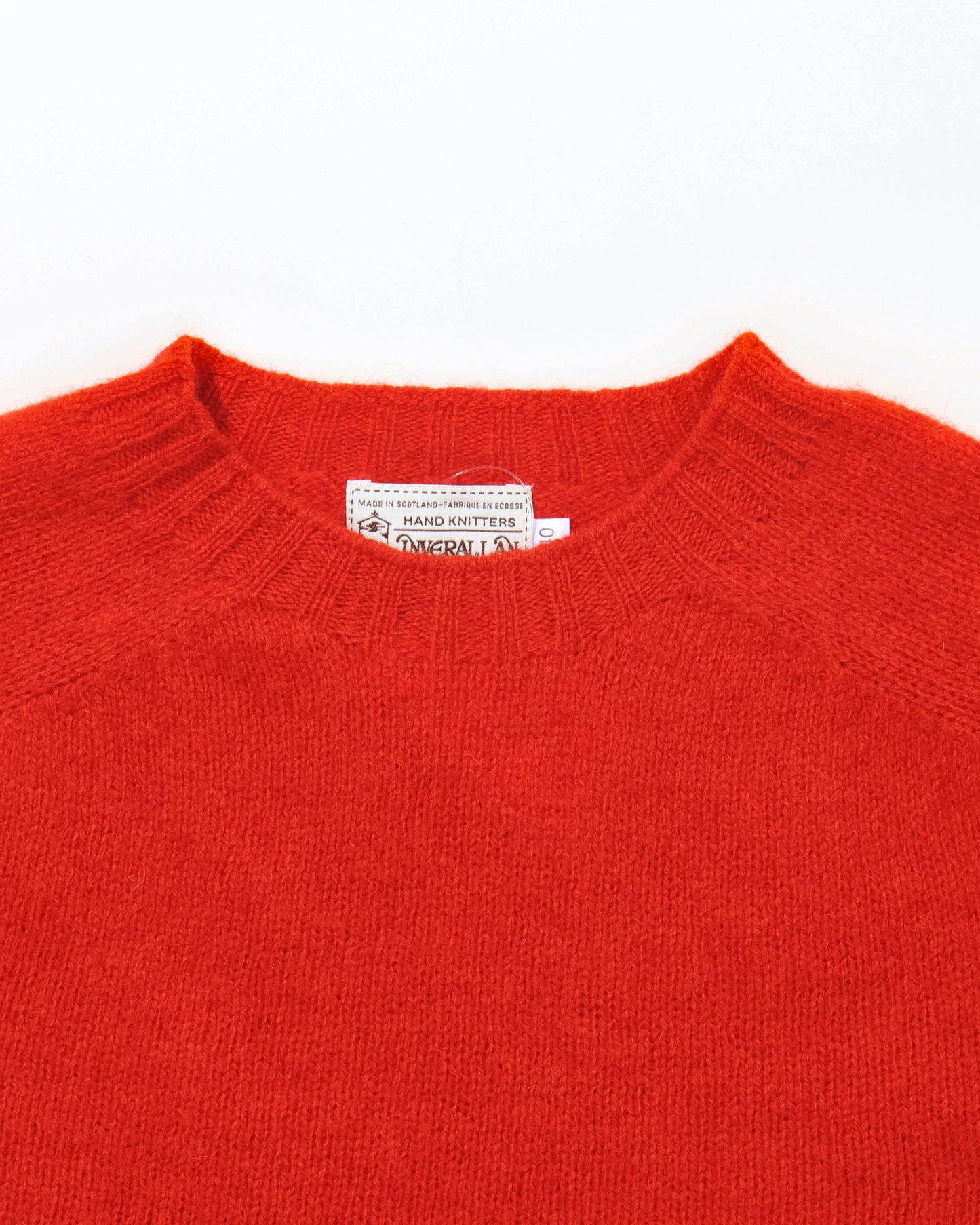 Shetland Crew Neck -SCARLET-