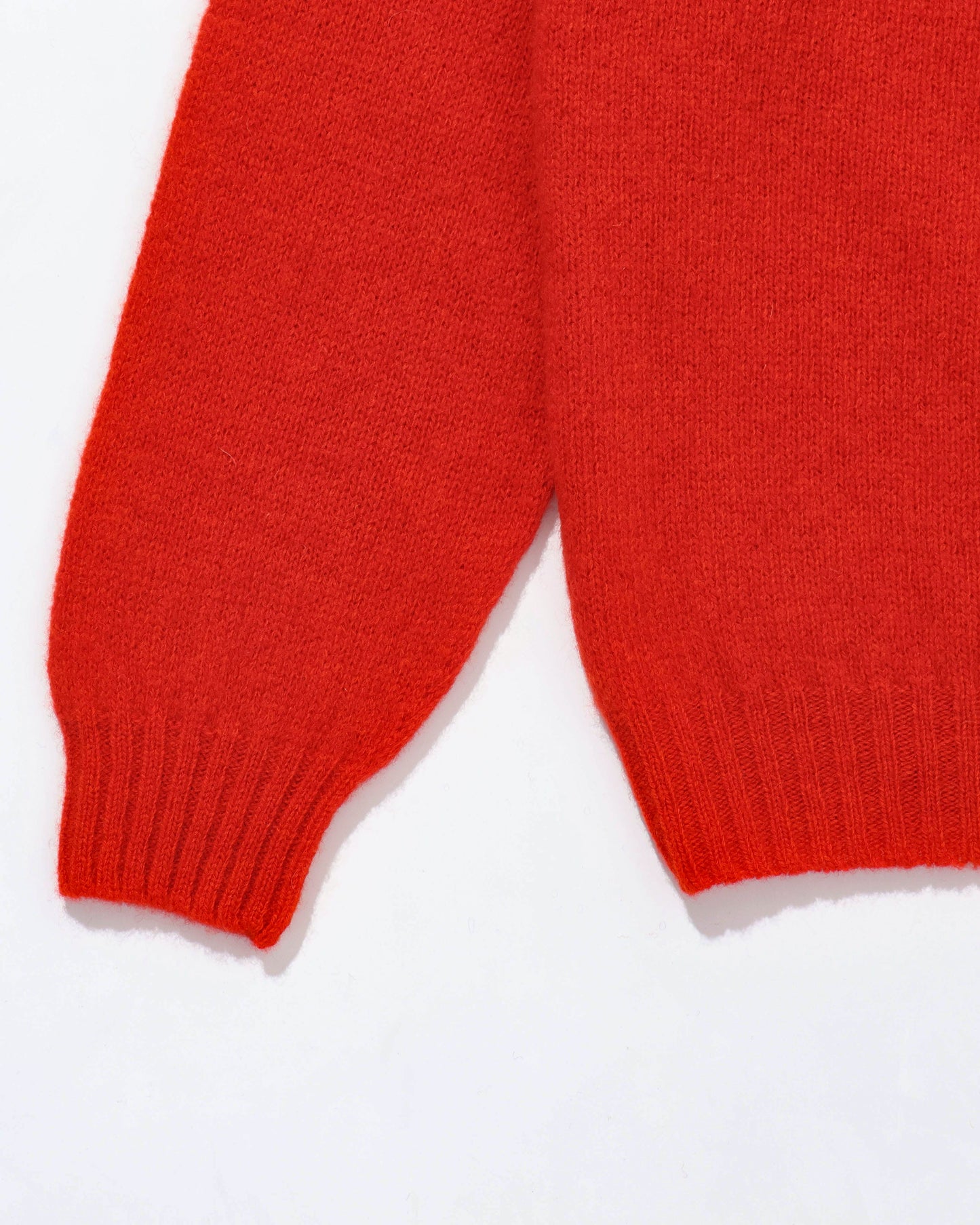 Shetland Crew Neck -SCARLET-