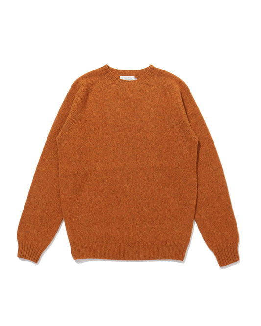 Shetland Crew Neck -VINTAGE ORANGE-