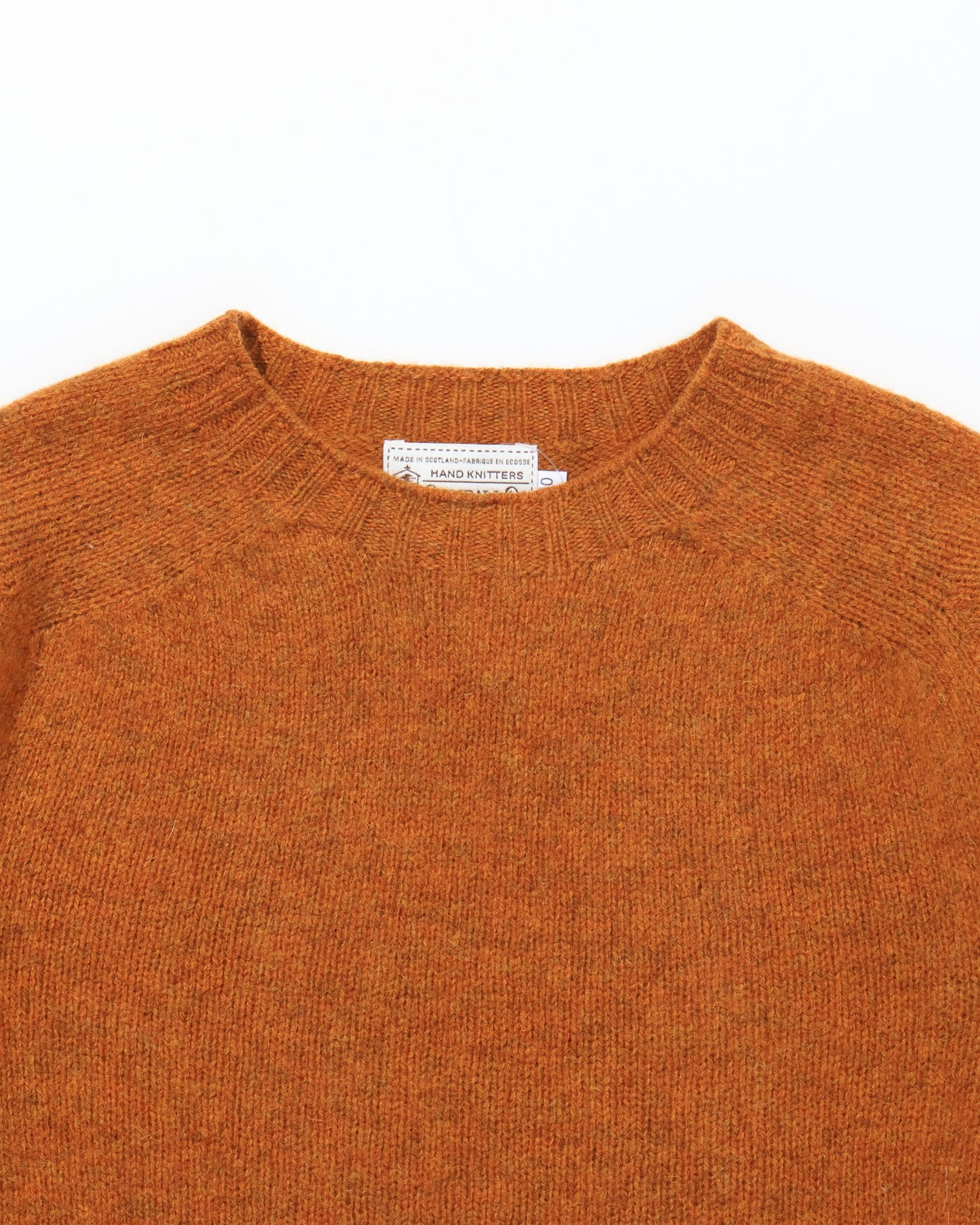 Shetland Crew Neck -VINTAGE ORANGE-