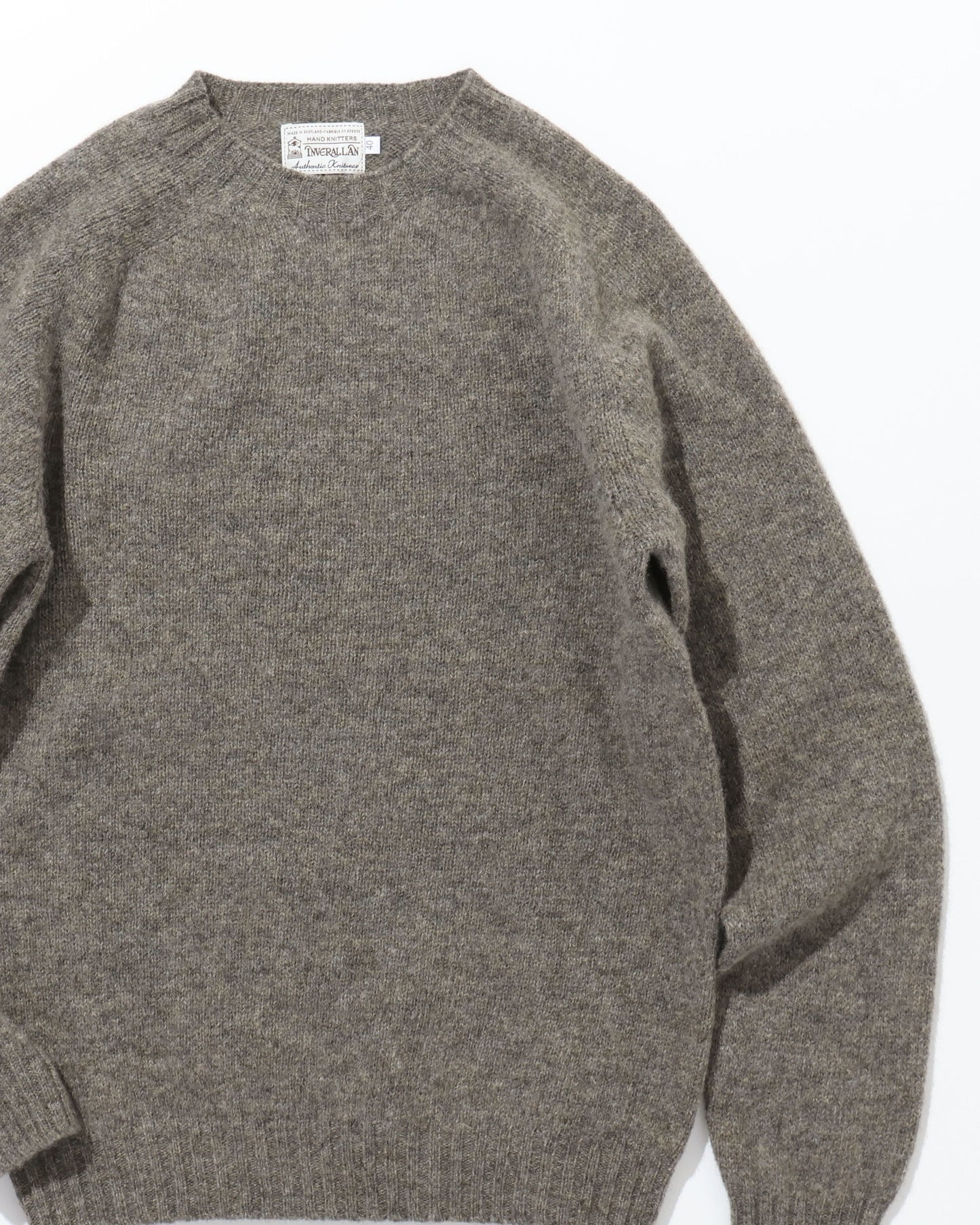 Shetland Crew Neck -OYSTER-