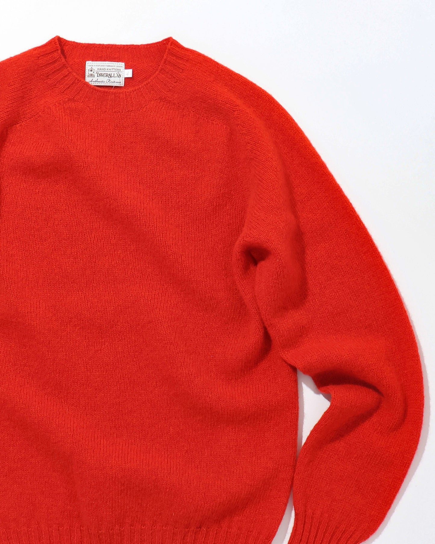 Shetland Crew Neck -SCARLET-