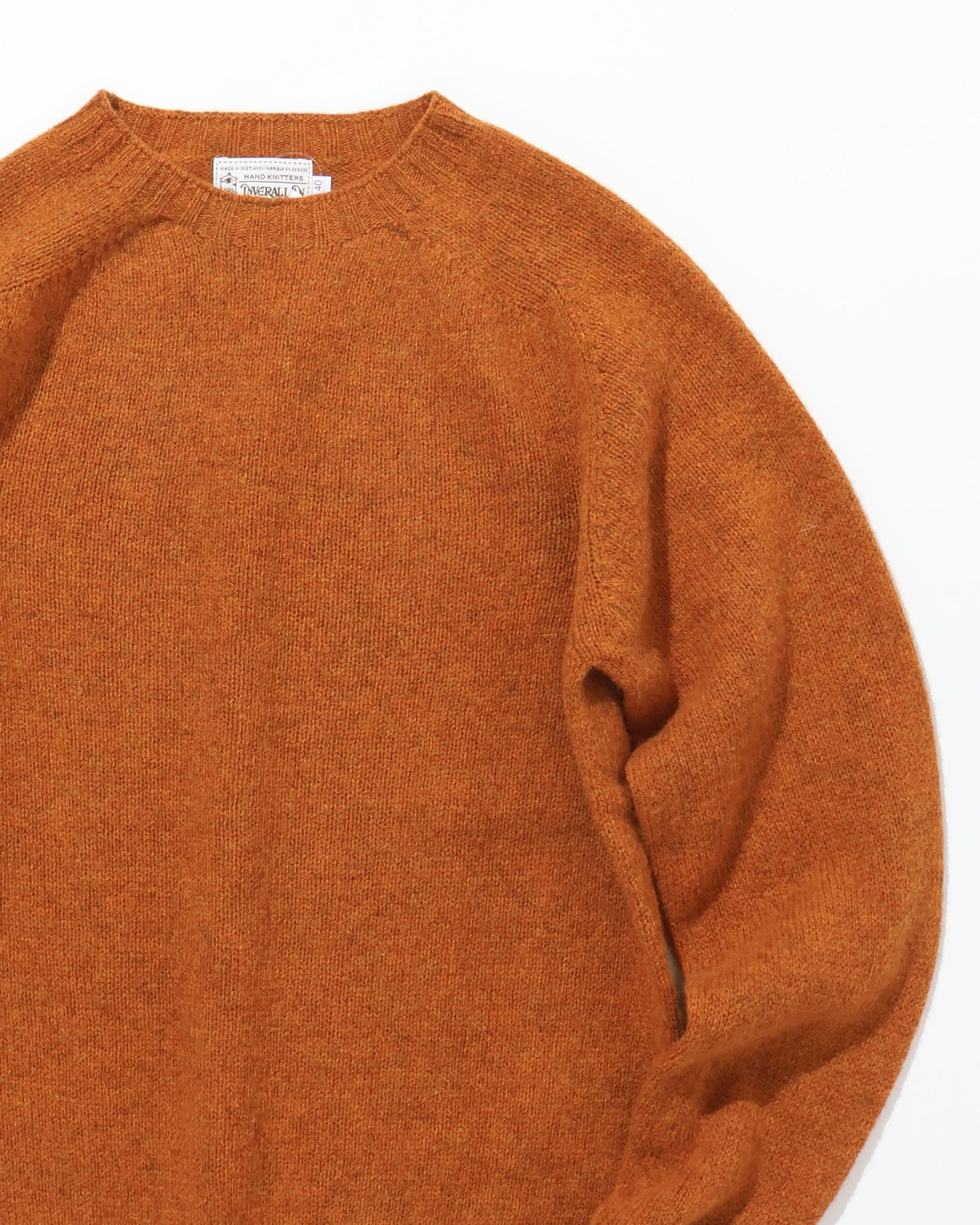 Shetland Crew Neck -VINTAGE ORANGE-