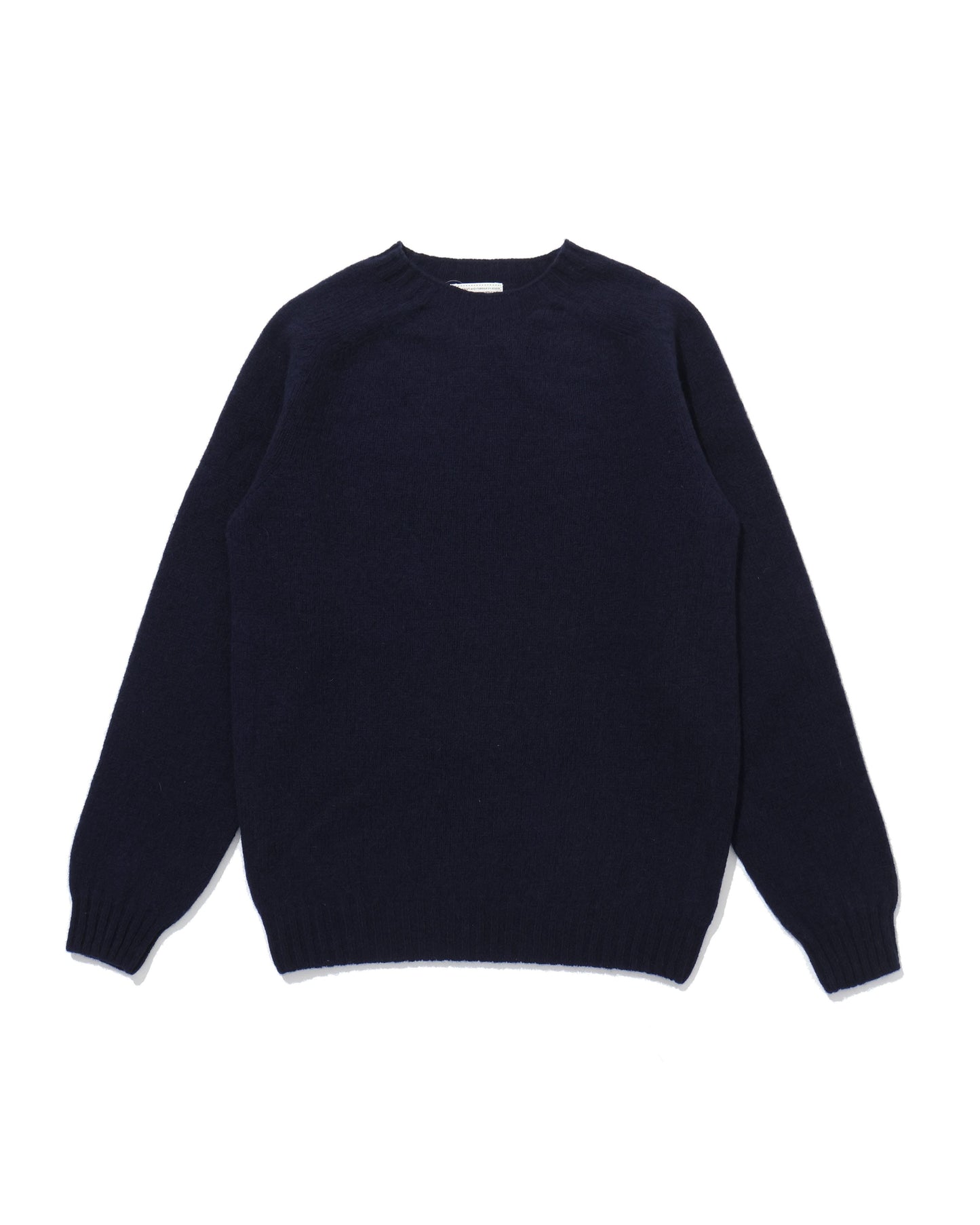 Shetland Crew Neck -NEW NAVY-