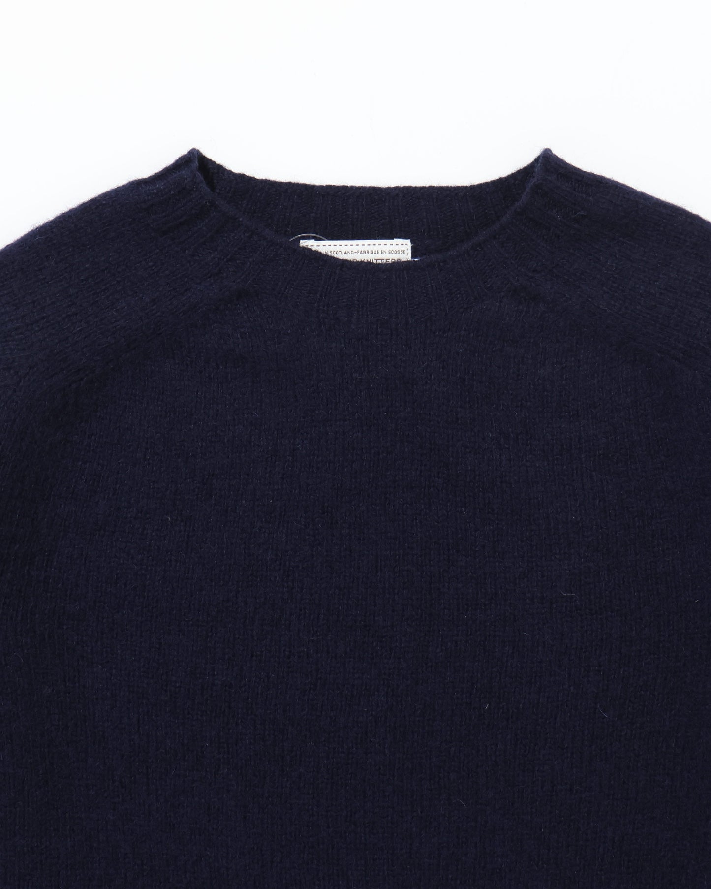 Shetland Crew Neck -NEW NAVY-