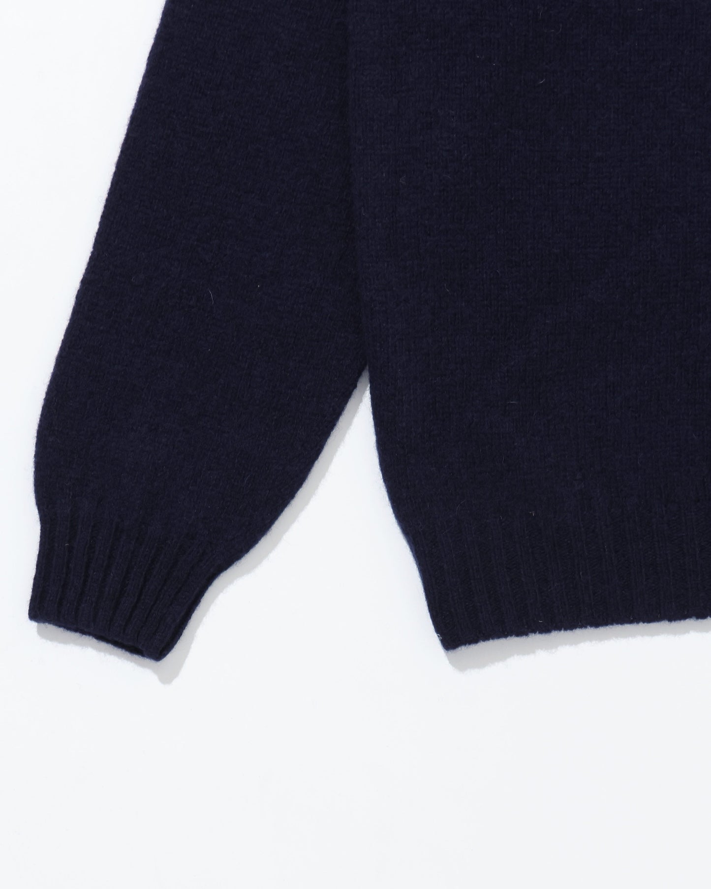 Shetland Crew Neck -NEW NAVY-