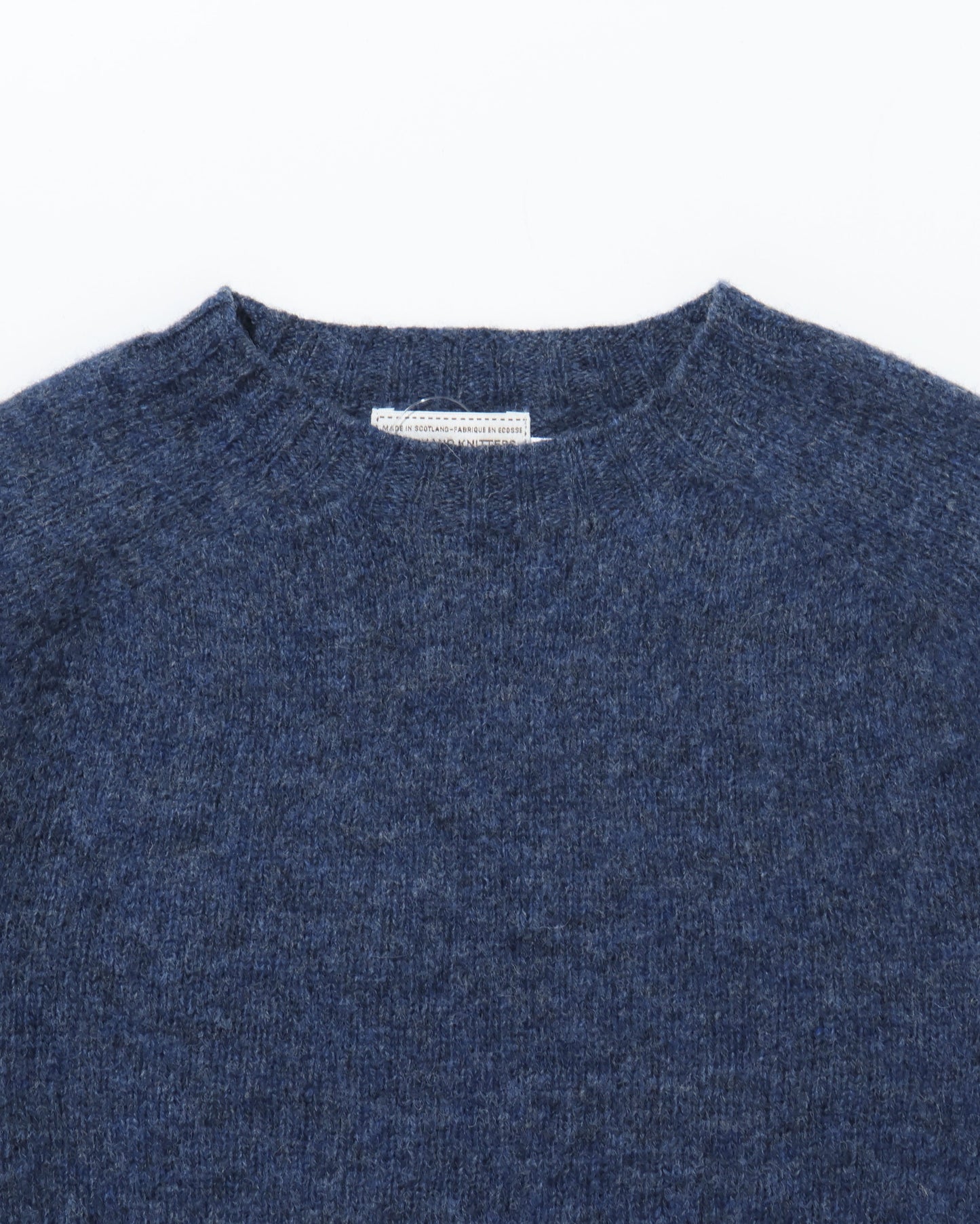 Shetland Crew Neck -DENIM-