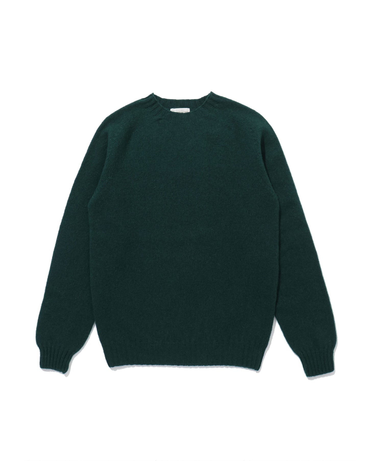 Shetland Crew Neck -FOREST-