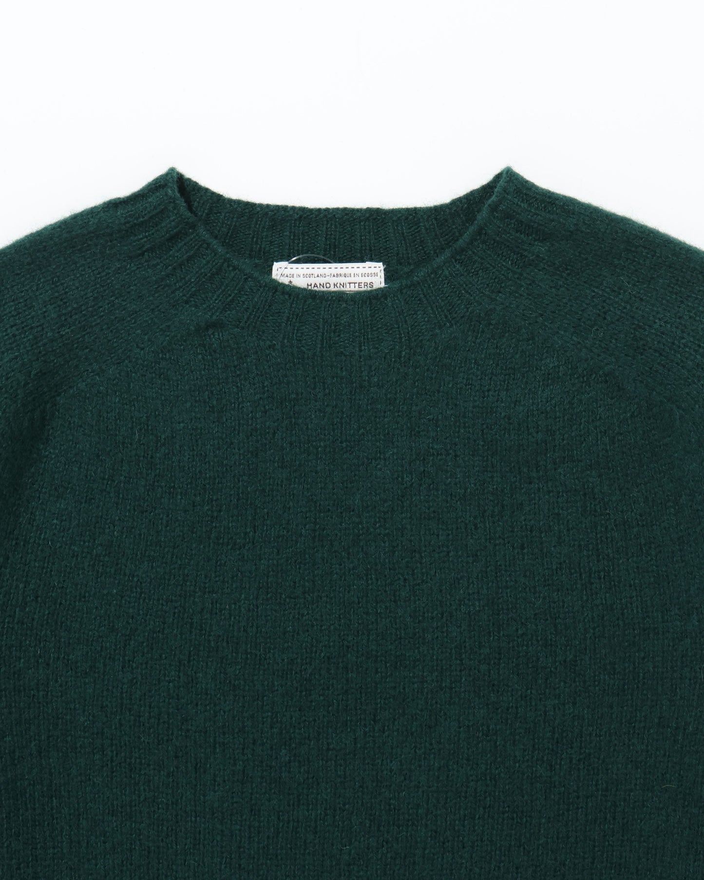 Shetland Crew Neck -FOREST-