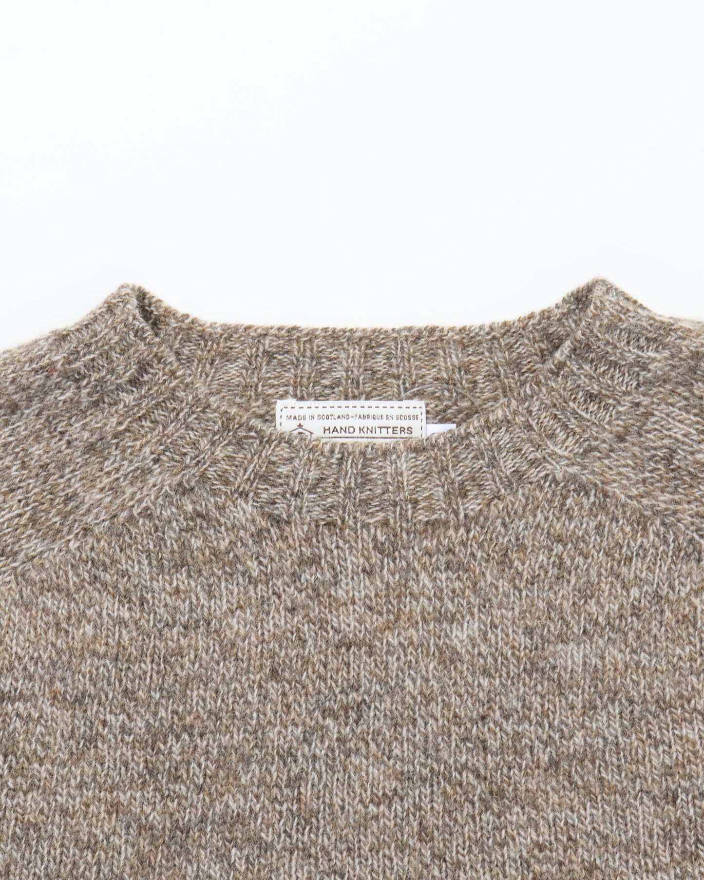 Shetland Crew Neck -MUSHROOM-