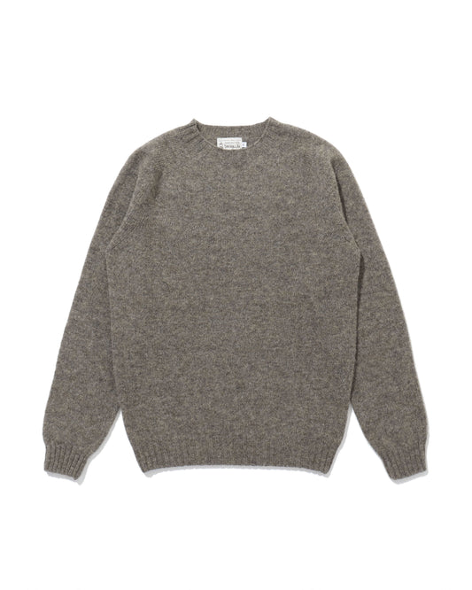 Shetland Crew Neck -OYSTER-