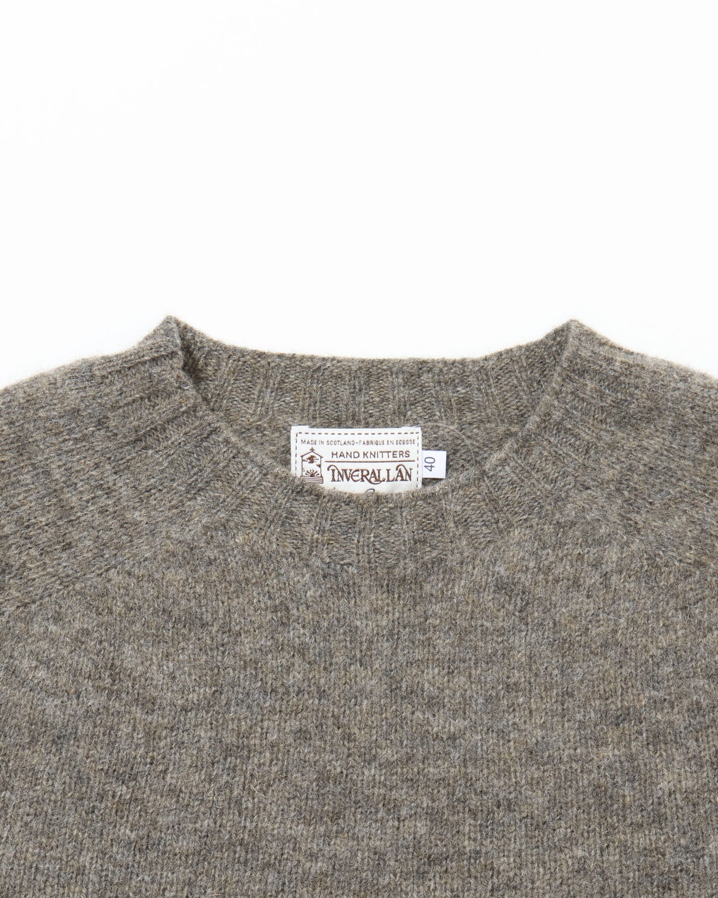 Shetland Crew Neck -OYSTER-