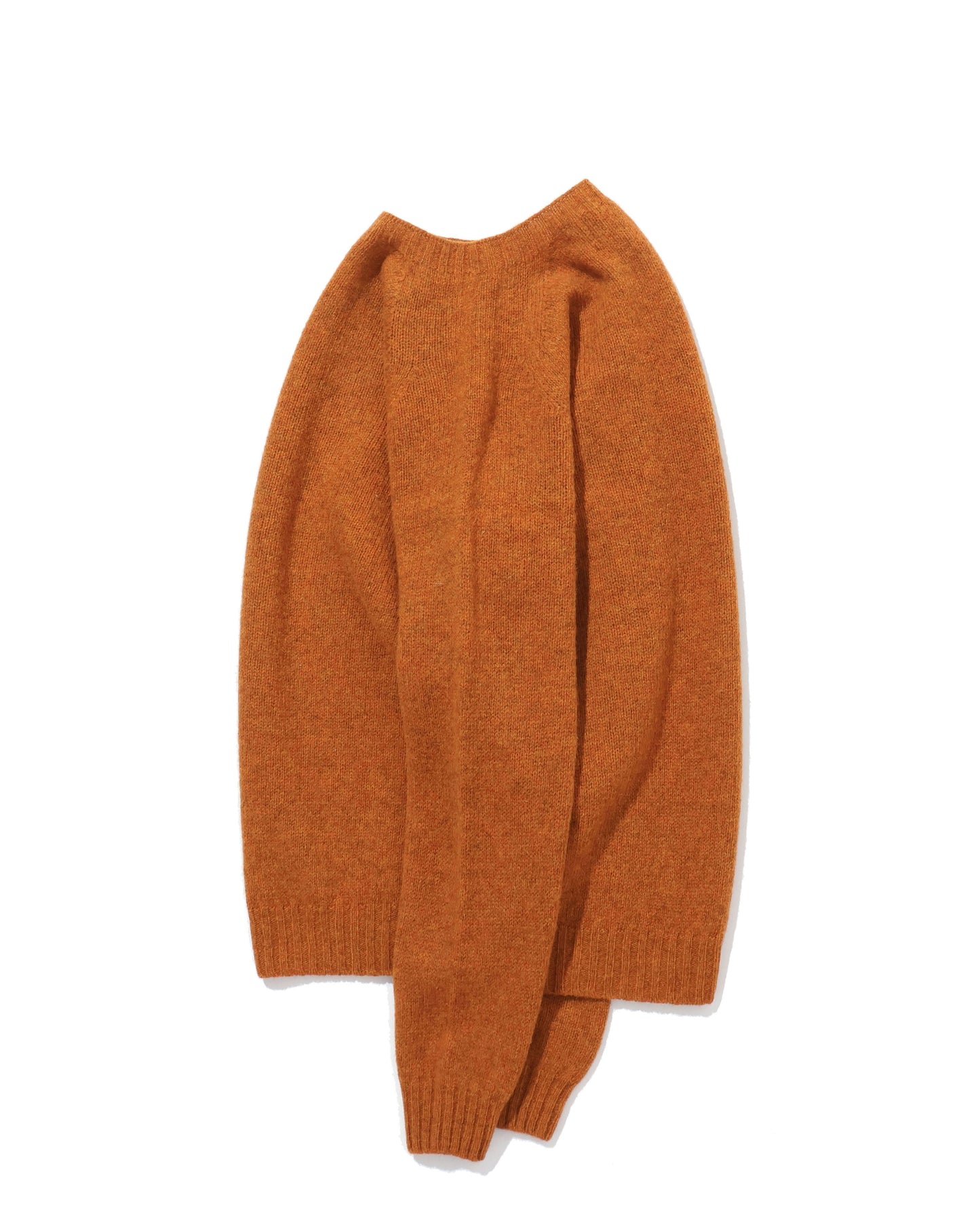 Shetland Crew Neck -VINTAGE ORANGE-