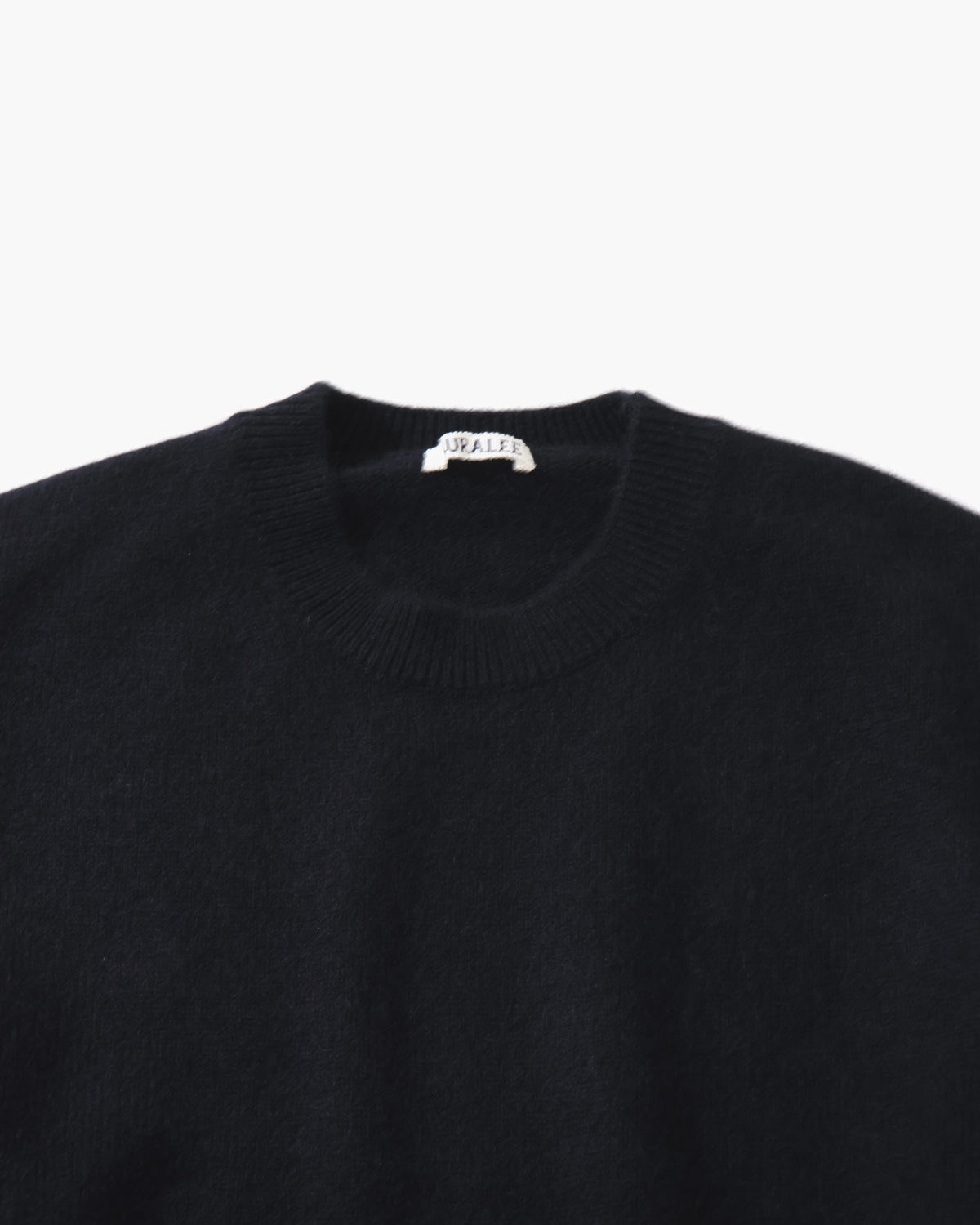 BABY CASHMERE KNIT P/O TOP BLACK