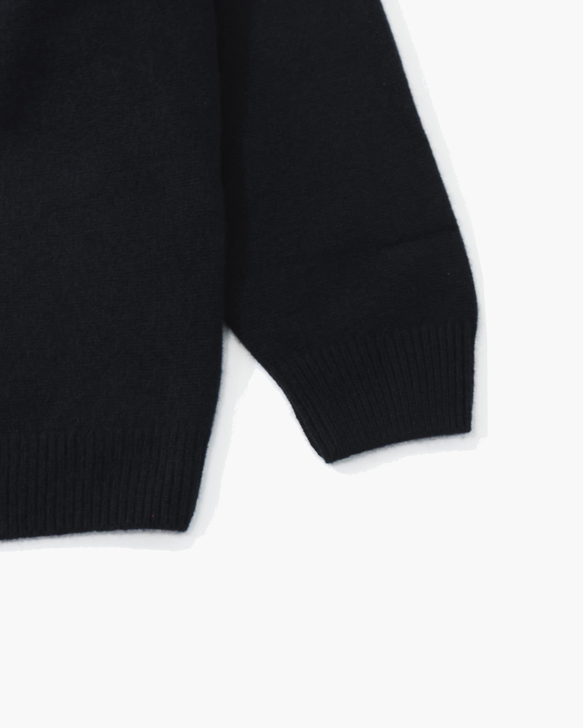 BABY CASHMERE KNIT P/O TOP BLACK