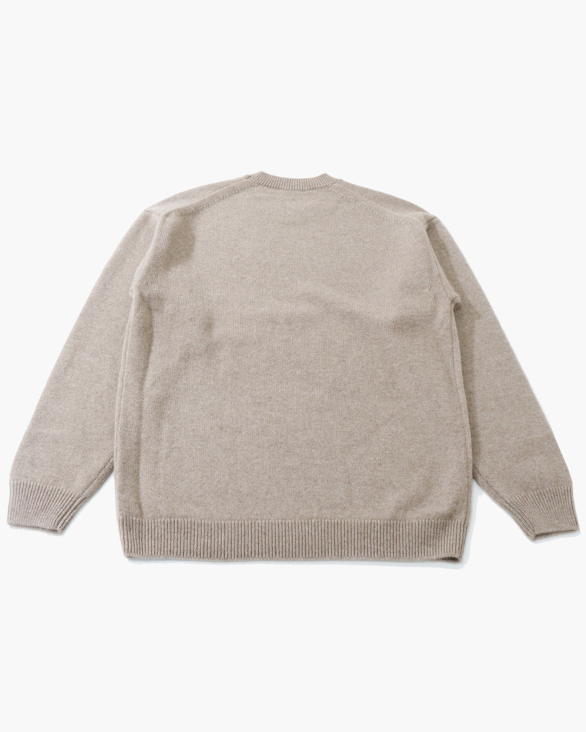 BABY CASHMERE KNIT P/O NATURAL BROWN