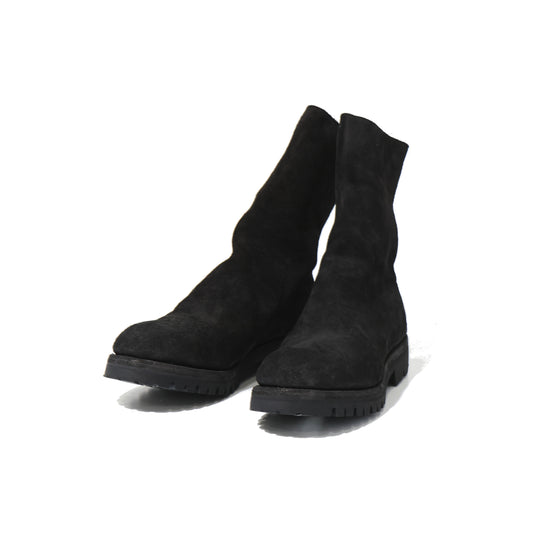 BACK ZIP HIGH BOOT , SOLE RUBBER 788VX M   HORSE REVERSE