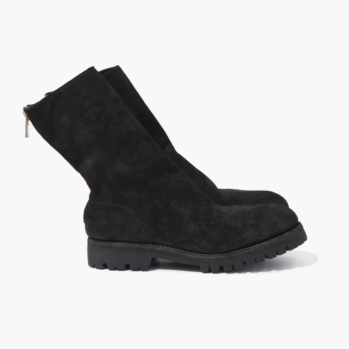 BACK ZIP HIGH BOOT , SOLE RUBBER 788VX M   HORSE REVERSE