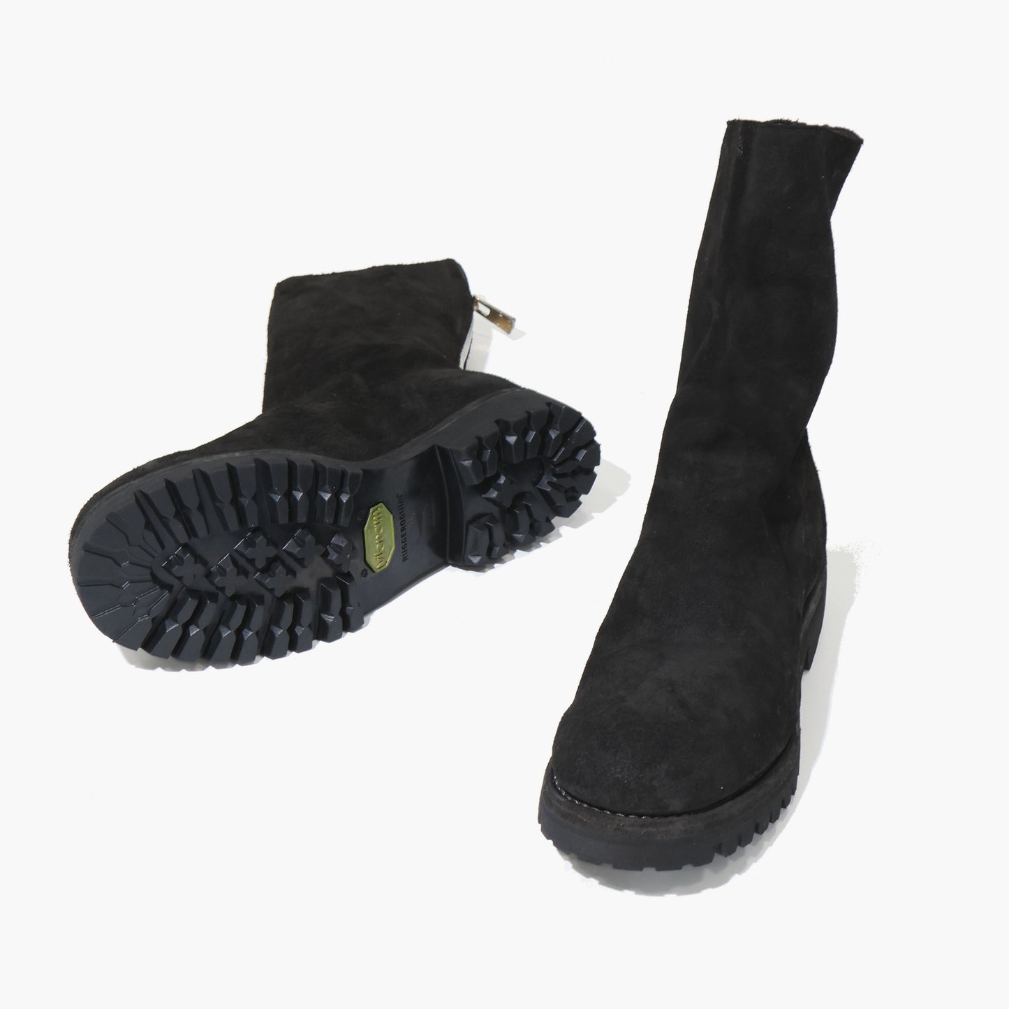 BACK ZIP HIGH BOOT , SOLE RUBBER 788VX M   HORSE REVERSE