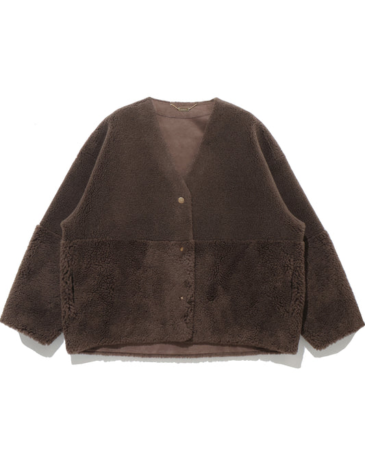 reversible v/n boa coat