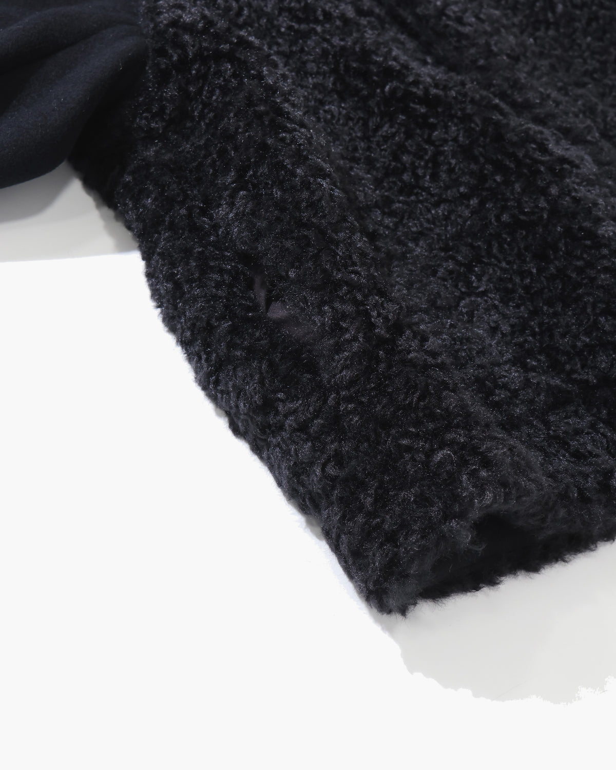 DOUBLE-FACED FAUX SHEARING DUFFEL JACKET