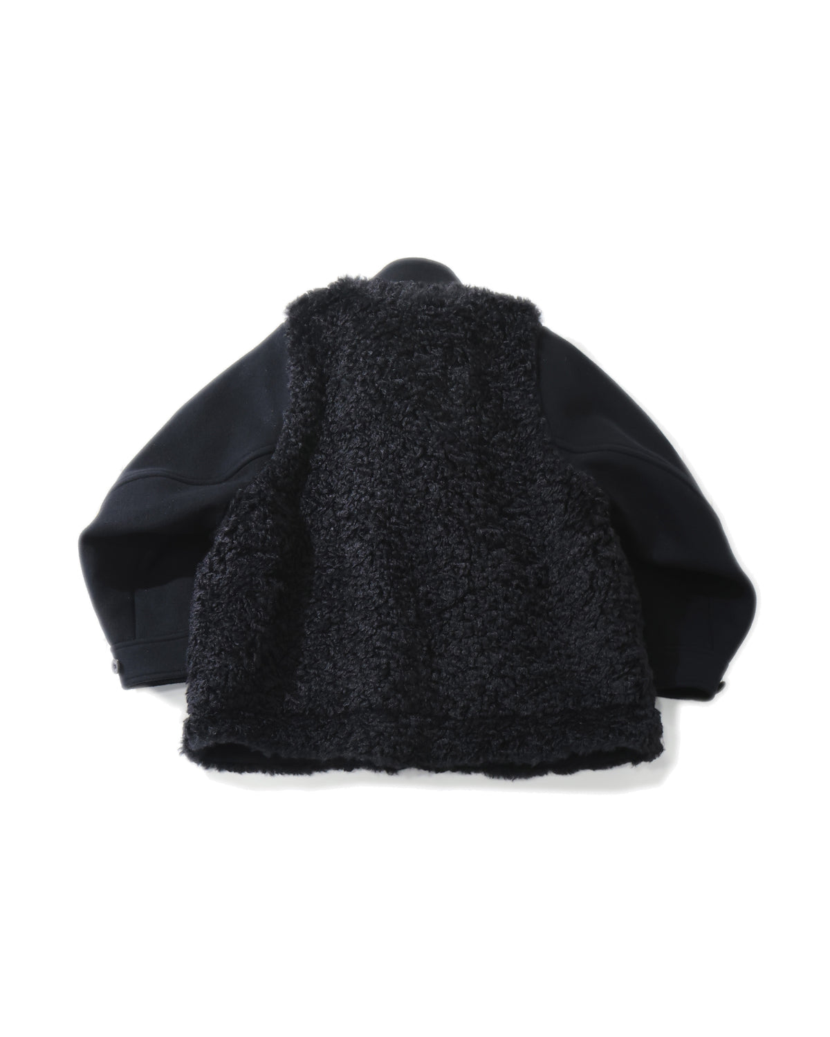DOUBLE-FACED FAUX SHEARING DUFFEL JACKET