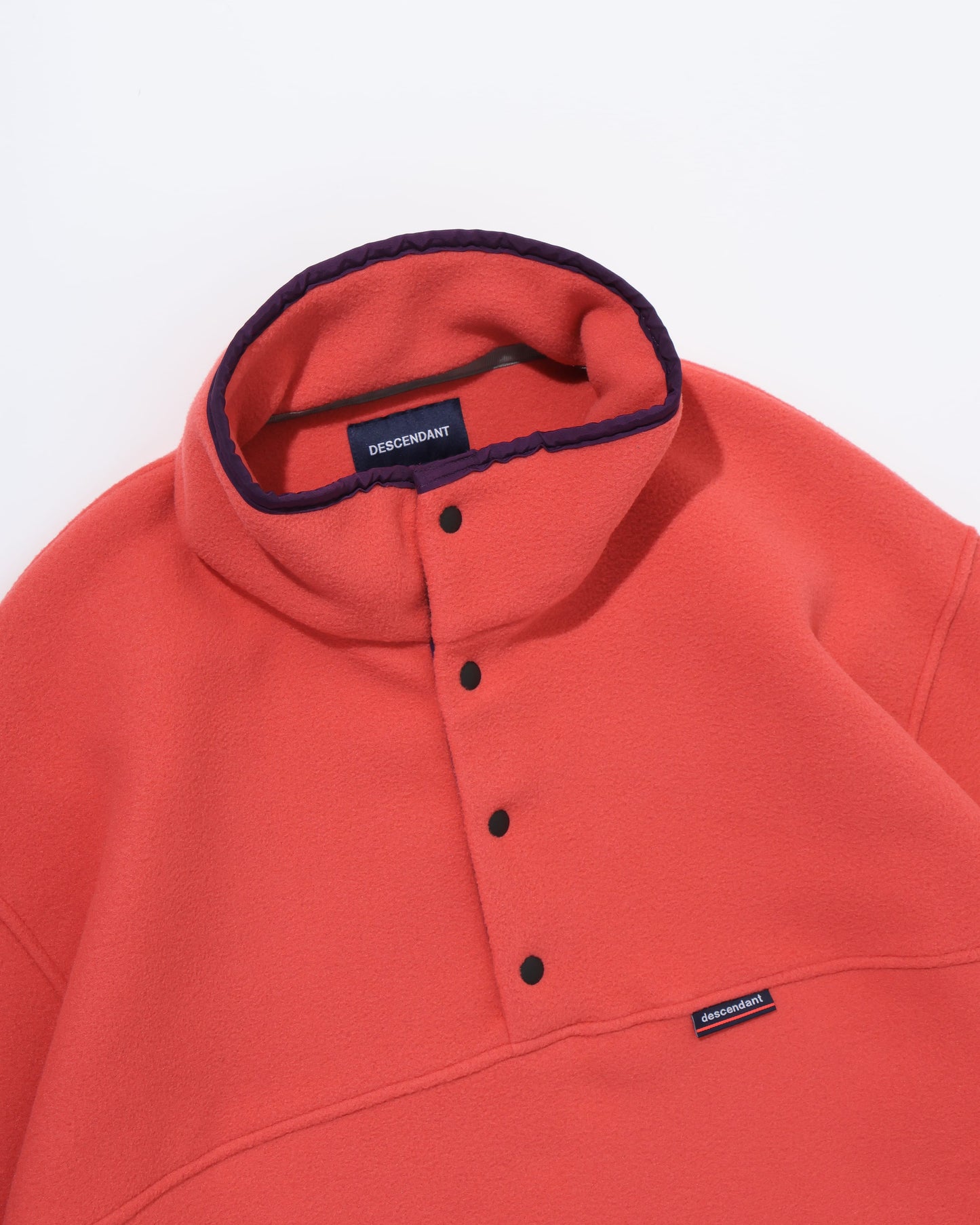 HUMMING FLEECE PULLOVER  ORANGE