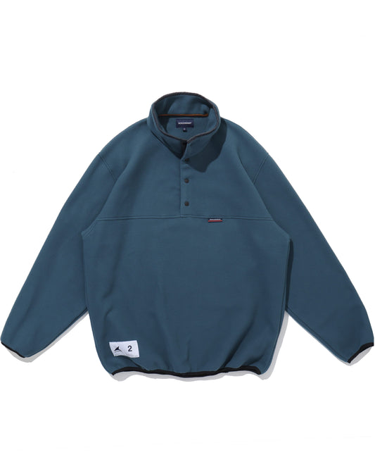 HUMMING FLEECE PULLOVER  TEAL