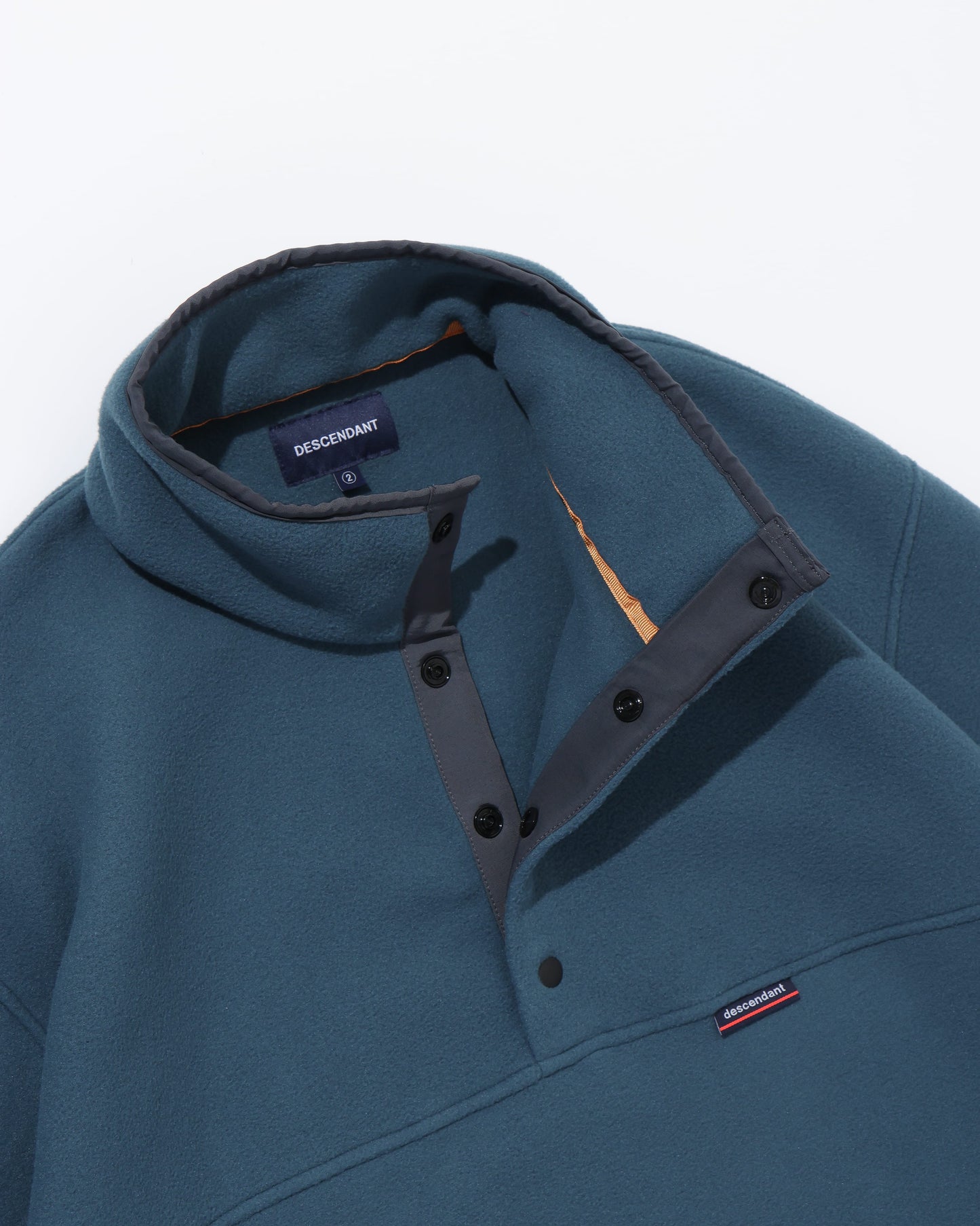 HUMMING FLEECE PULLOVER  TEAL