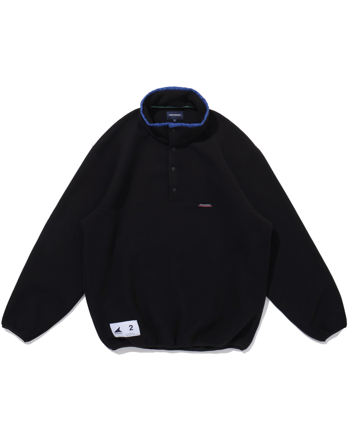 HUMMING FLEECE PULLOVER  BLACK