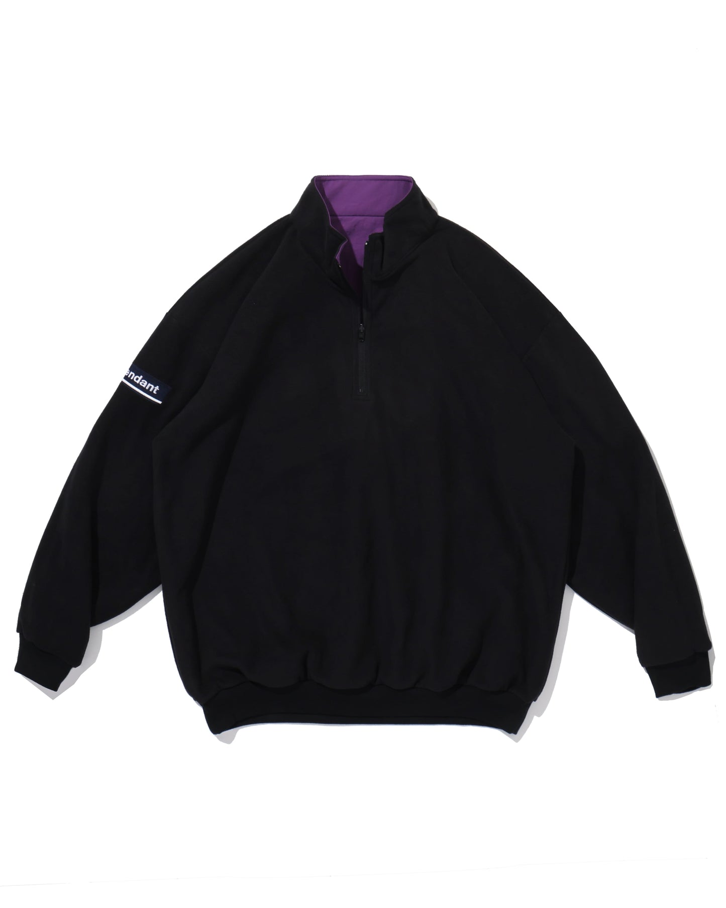 TIDE HALFZIP FLEECE LS SHIRT  PURPLE