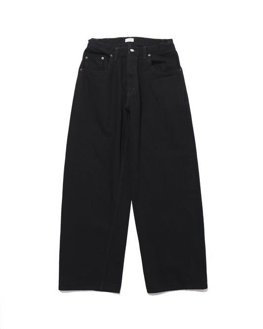 Baggy 5 Pocket Pants Black(One Wash)