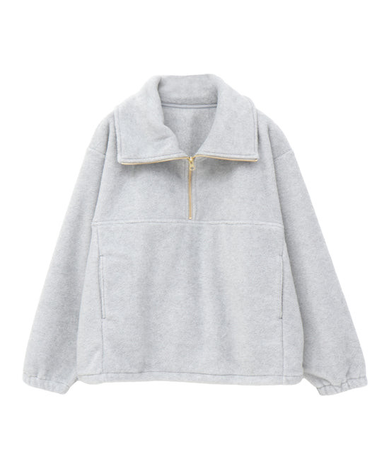 fleece zip pullover
