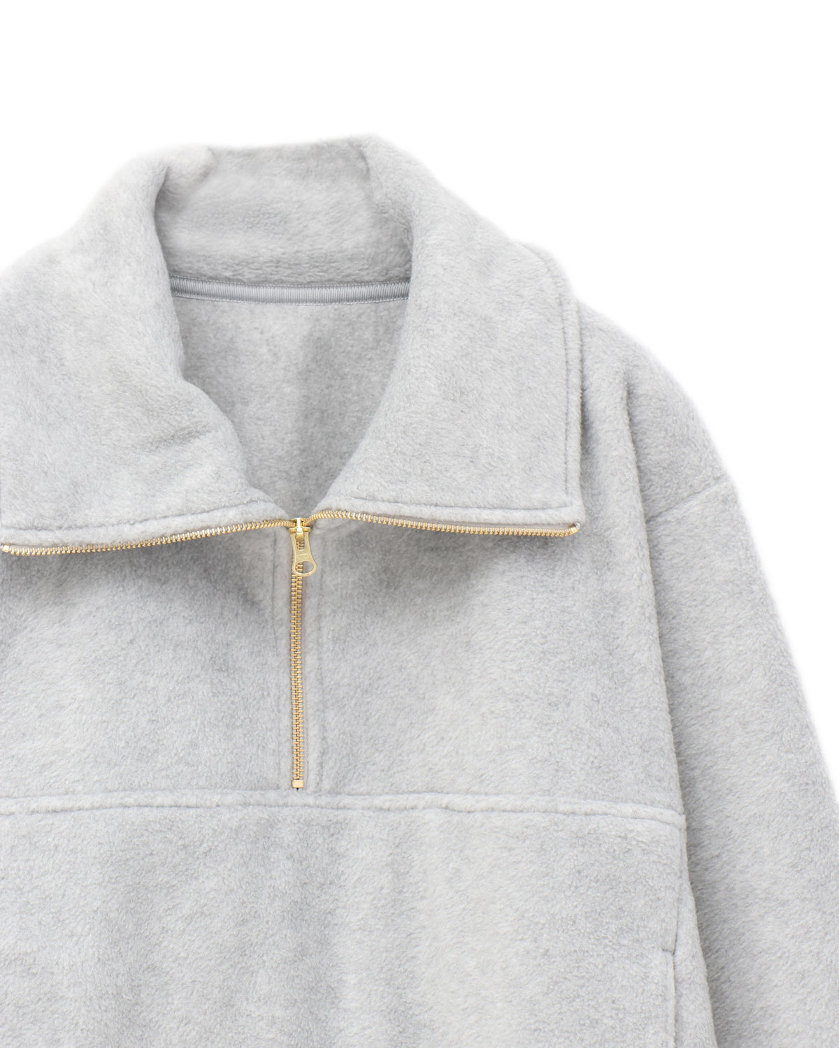 fleece zip pullover
