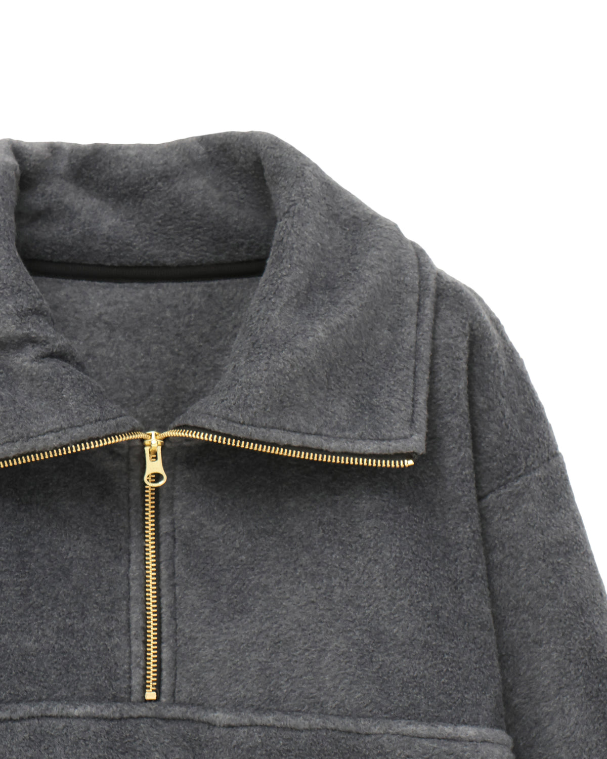 fleece zip pullover