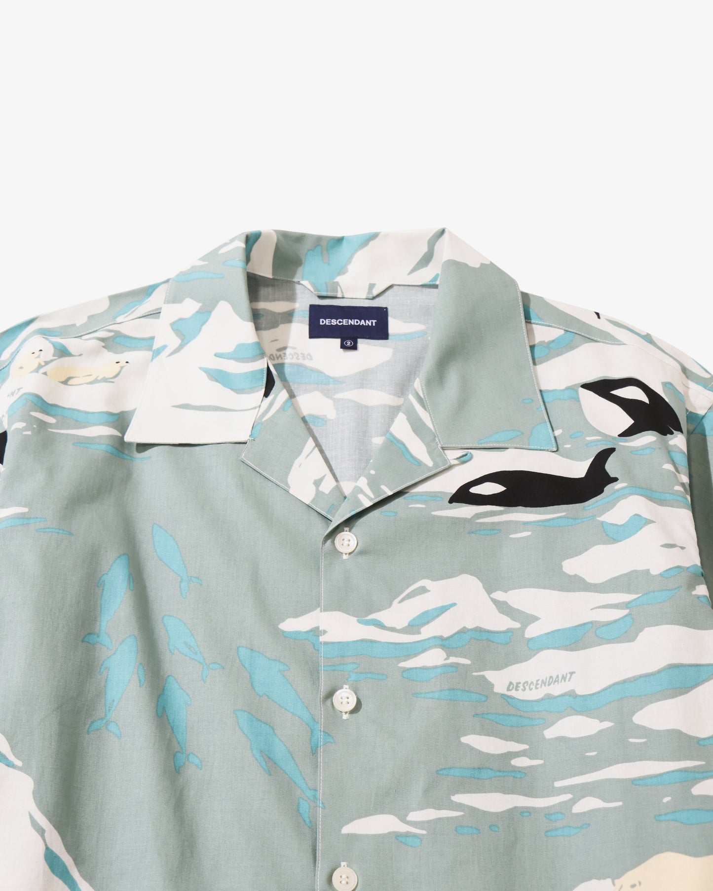 ED GD OPEN COLLAR TEXTILE SS SHIRT