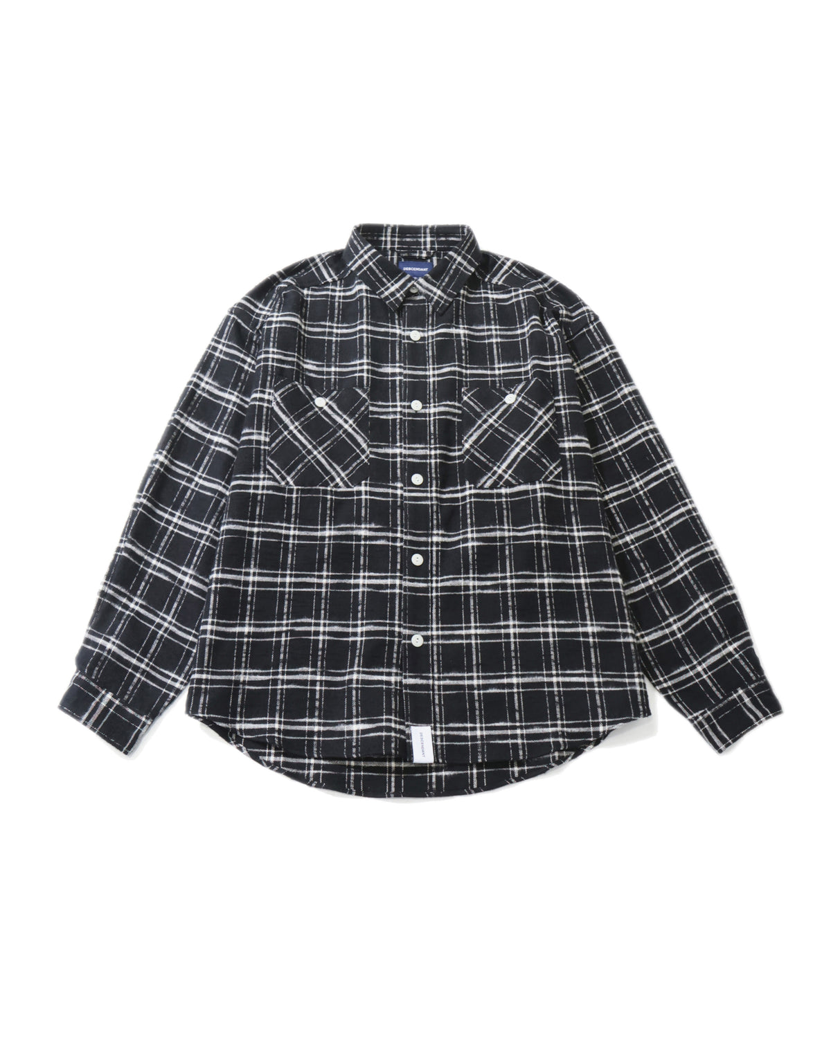 VANNING PLAID LS SHIRT  BLACK
