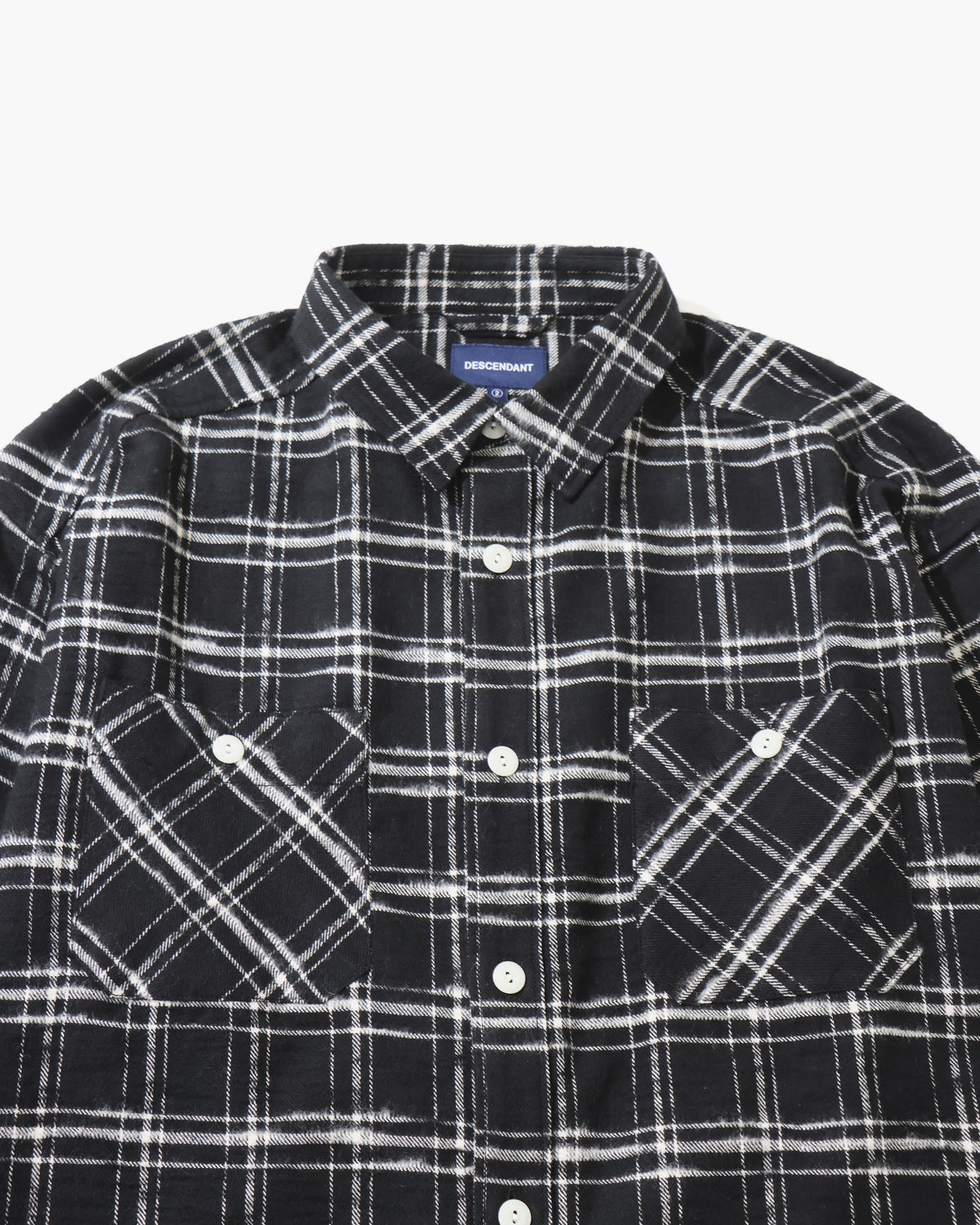 VANNING PLAID LS SHIRT  BLACK