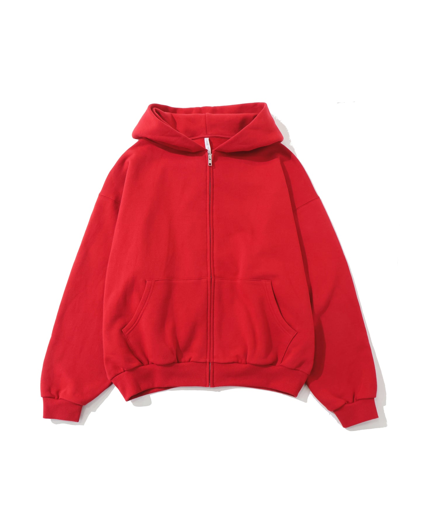 WHITE ZIP HOODIE