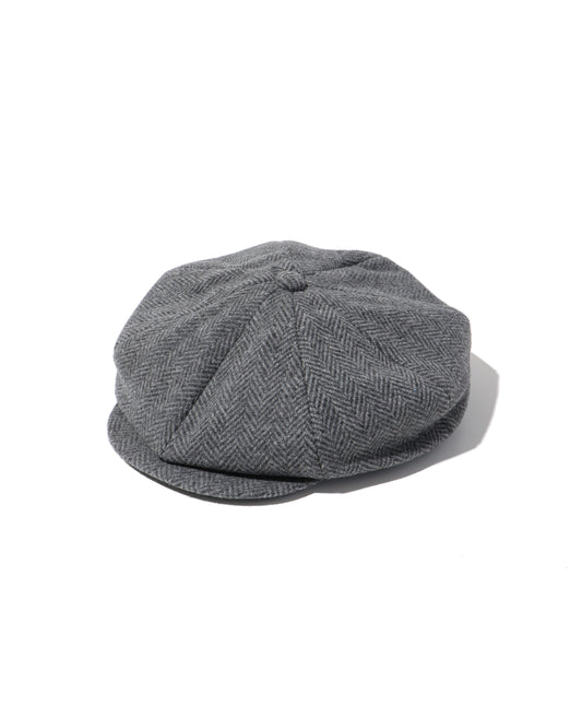 Unlikely Newsboy Cap Wool Tweed  GRAY