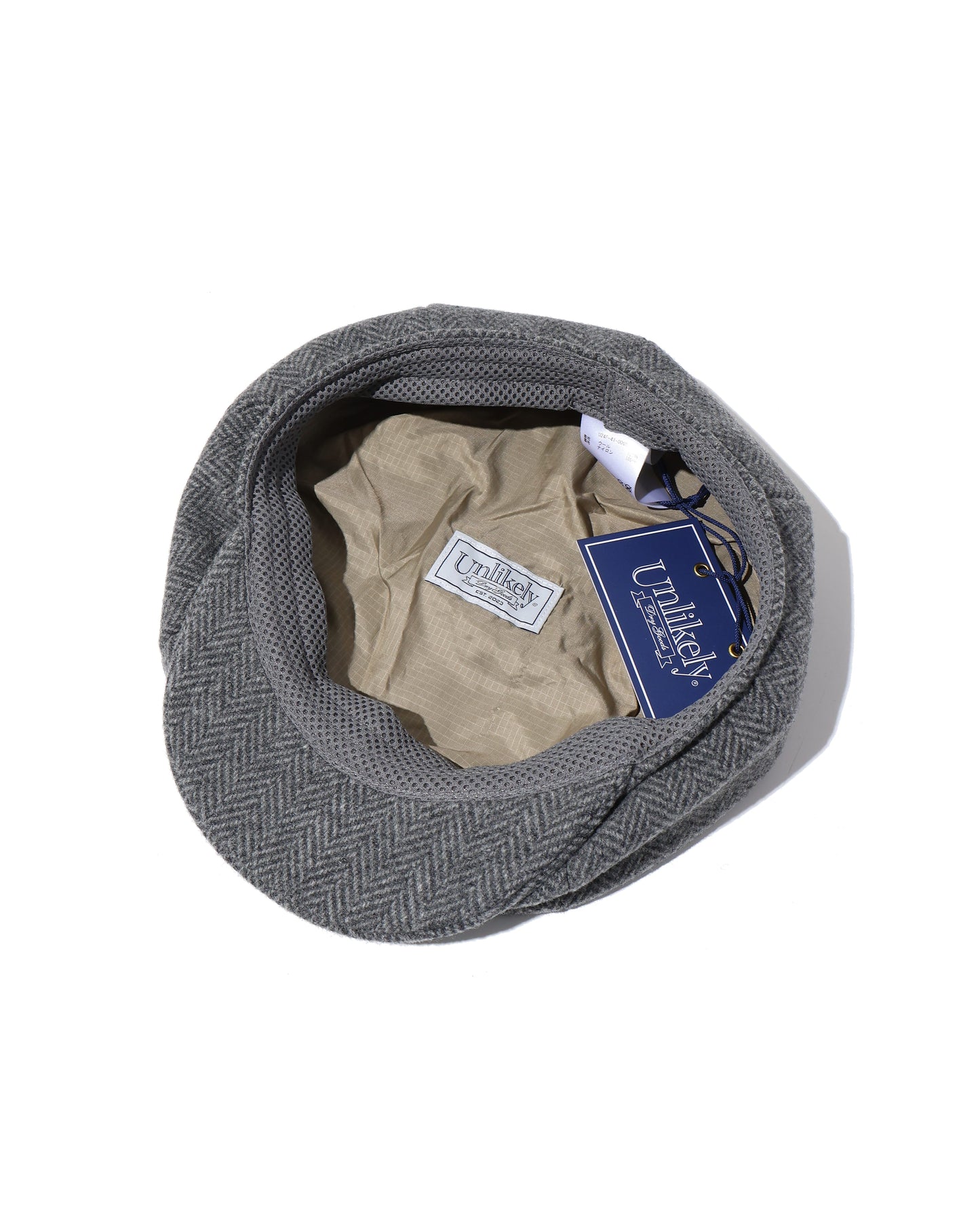 Unlikely Newsboy Cap Wool Tweed  GRAY