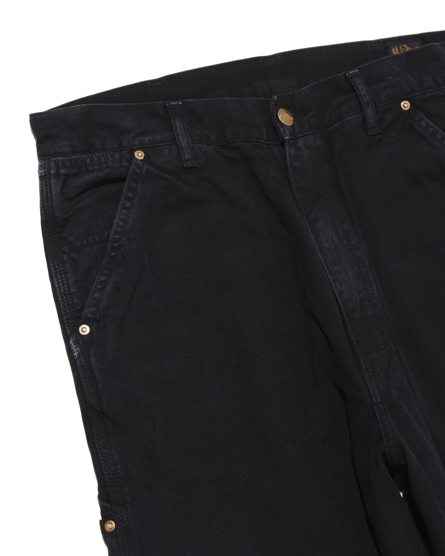 DAD'S FIT OXFORD PAINTER PANTS BLACK