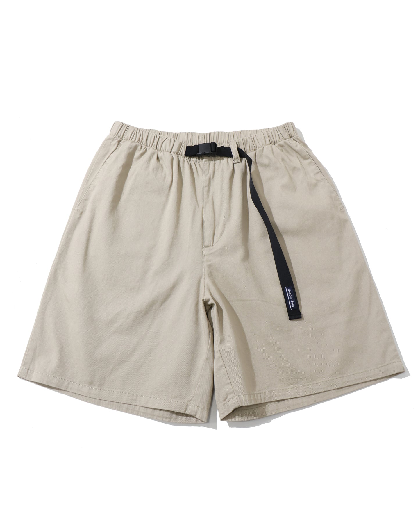 CLASP TWILL WEBBING SHORTS  BEIGE