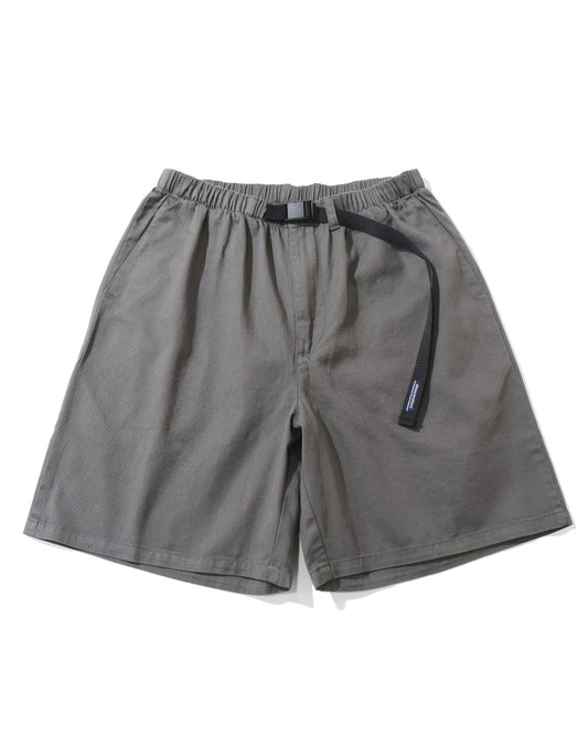 CLASP TWILL WEBBING SHORTS  CHARCOAL